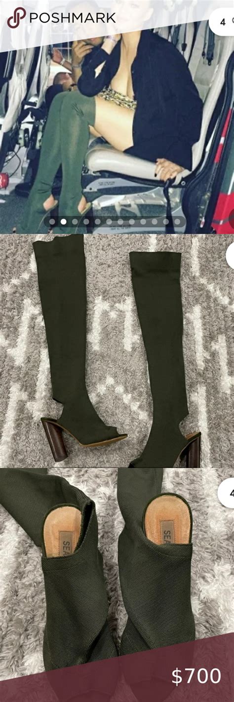 yeezy season 2 thigh high boots replica
